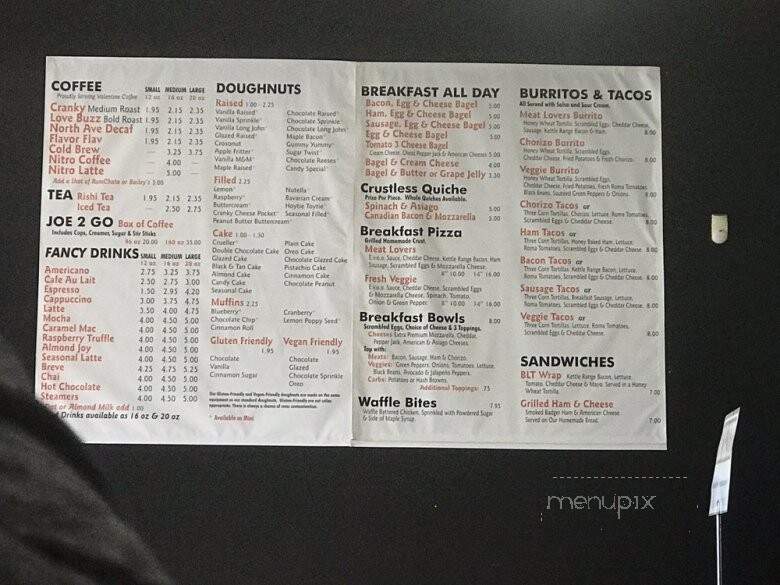 Cranky Al's Bakery & Pizza - Milwaukee, WI menu_pic