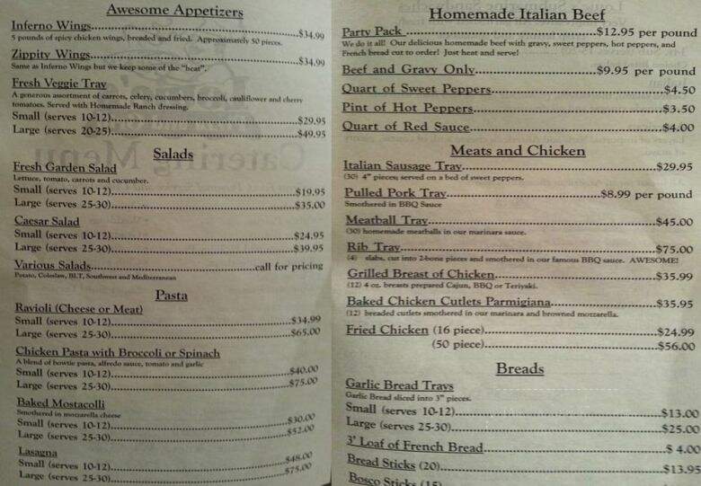Louie's Pizzeria - Lake Geneva, WI menu_pic