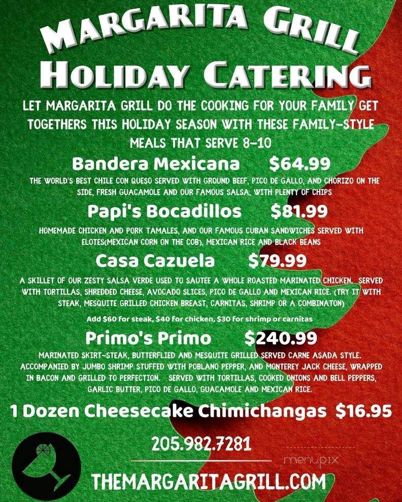 Margarita Grill - Pelham, AL menu_pic