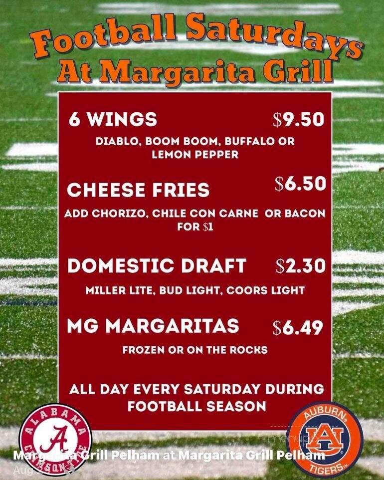 Margarita Grill - Pelham, AL menu_pic