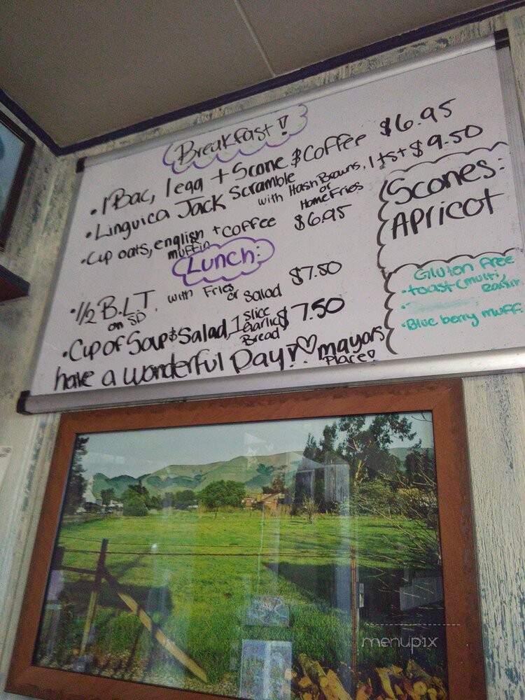 Mayors Place - Nipomo, CA menu_pic