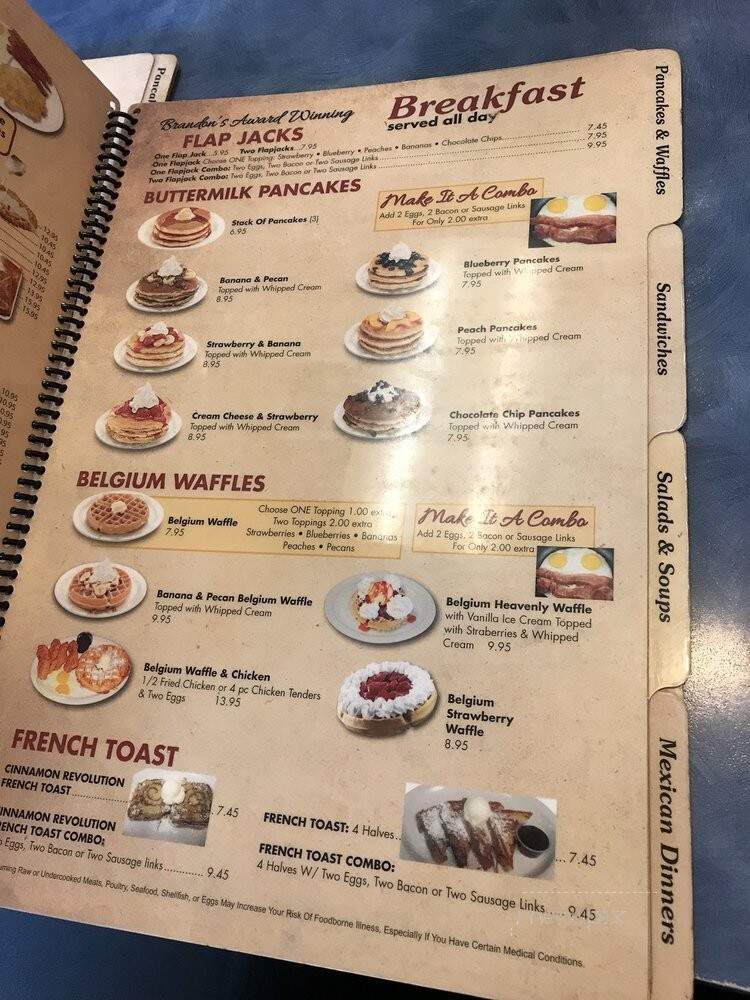Brandon's Diner - Rancho Cucamonga, CA menu_pic