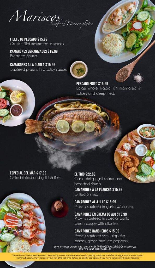 El Tazumal - San Pablo, CA menu_pic