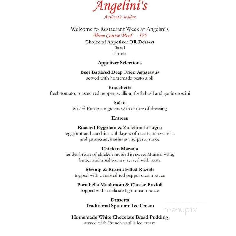 Angelini's Italian Restaurant - Turlock, CA menu_pic