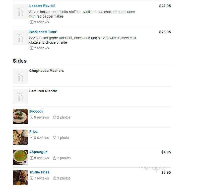 4th Street Chop House - Loveland, CO menu_pic