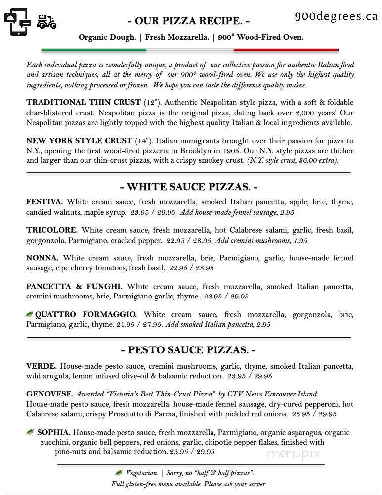 900 Degrees Wood-fired Pizzeria - Victoria, BC