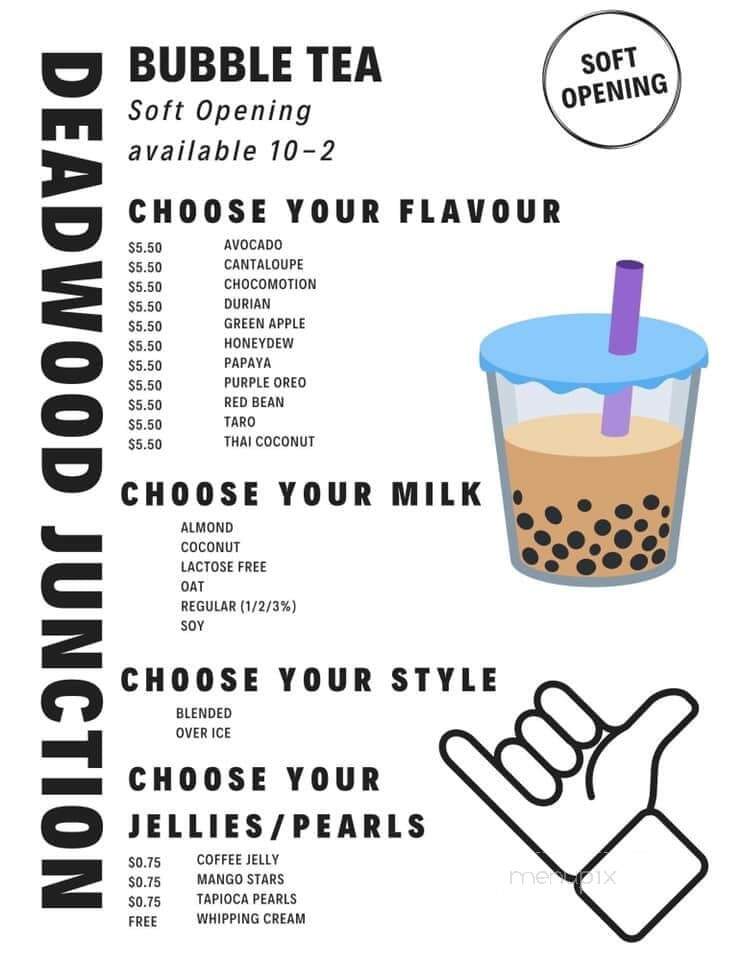 Deadwood Junction - Greenwood, BC menu_pic