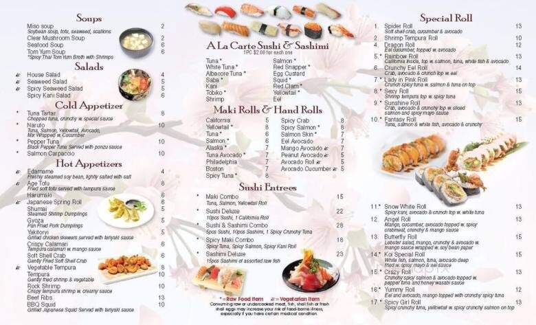 Koi Sushi - East Haven, CT menu_pic