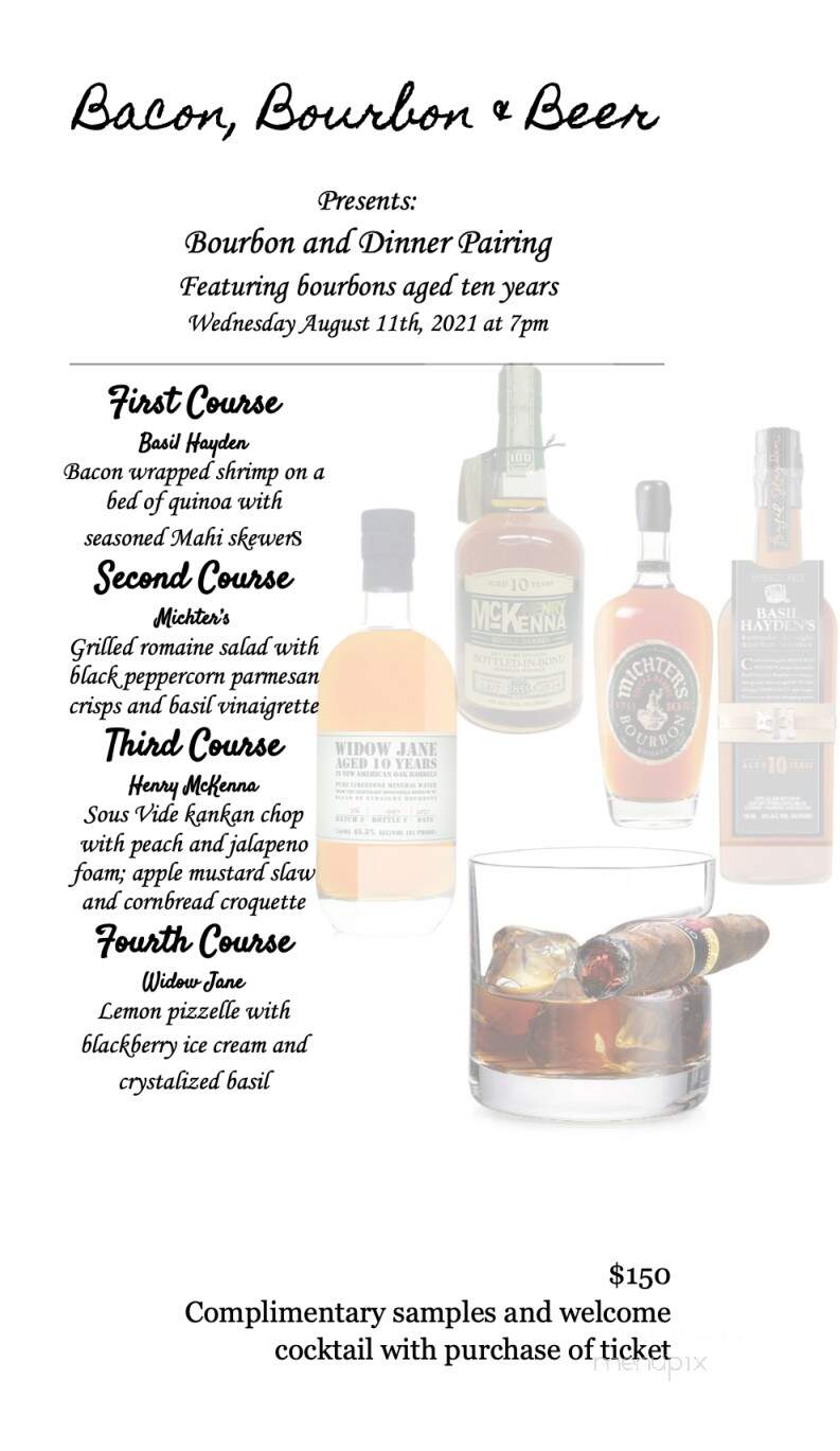 Bacon Bourbon And Beer - Washington, PA menu_pic