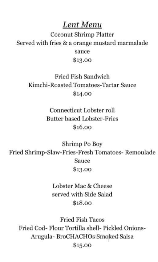 Bacon Bourbon And Beer - Washington, PA menu_pic