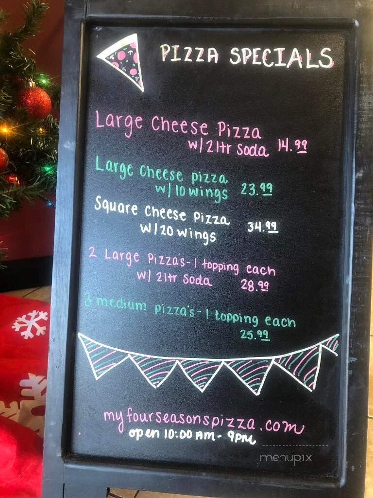 Four Seasons Pizza - Snow Hill, MD menu_pic