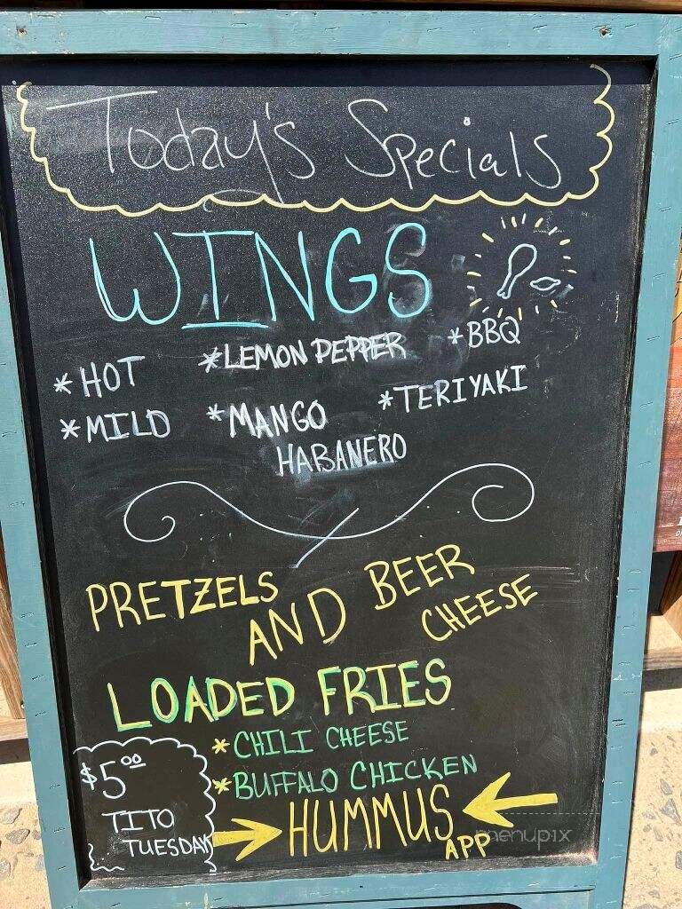Sand Bar - Hiawassee, GA menu_pic