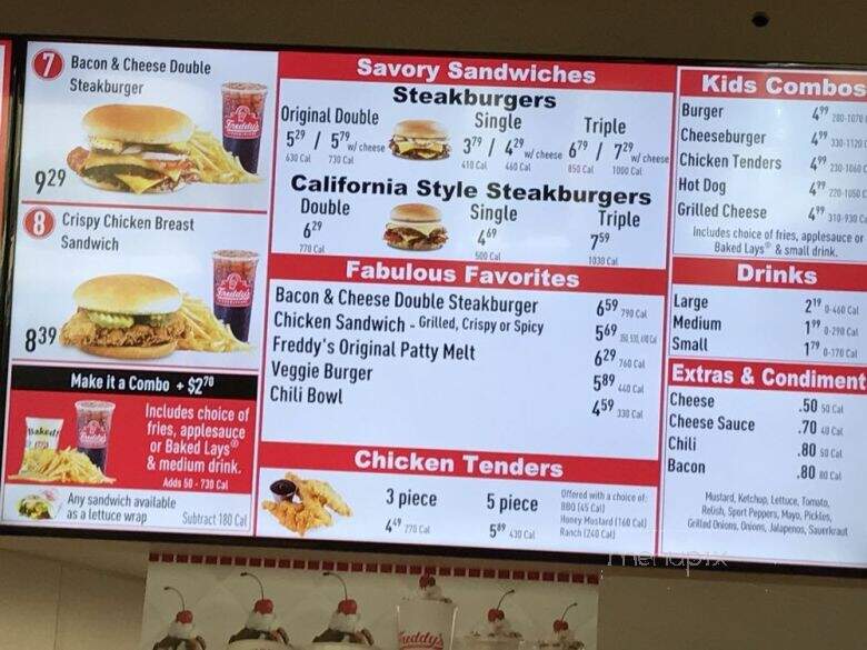 Freddy's Frozen Custard & Steakburgers - National City, CA menu_pic