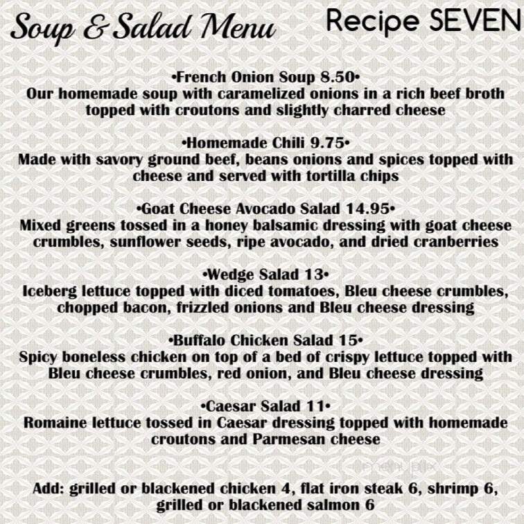 Recipe 7 - Miller Place, NY menu_pic