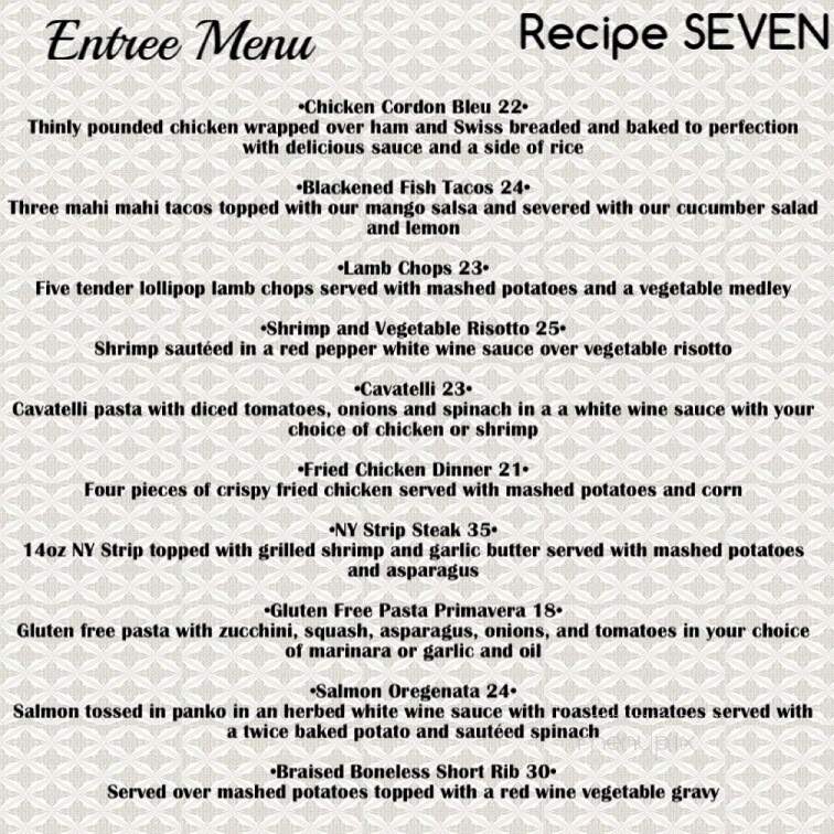 Recipe 7 - Miller Place, NY menu_pic