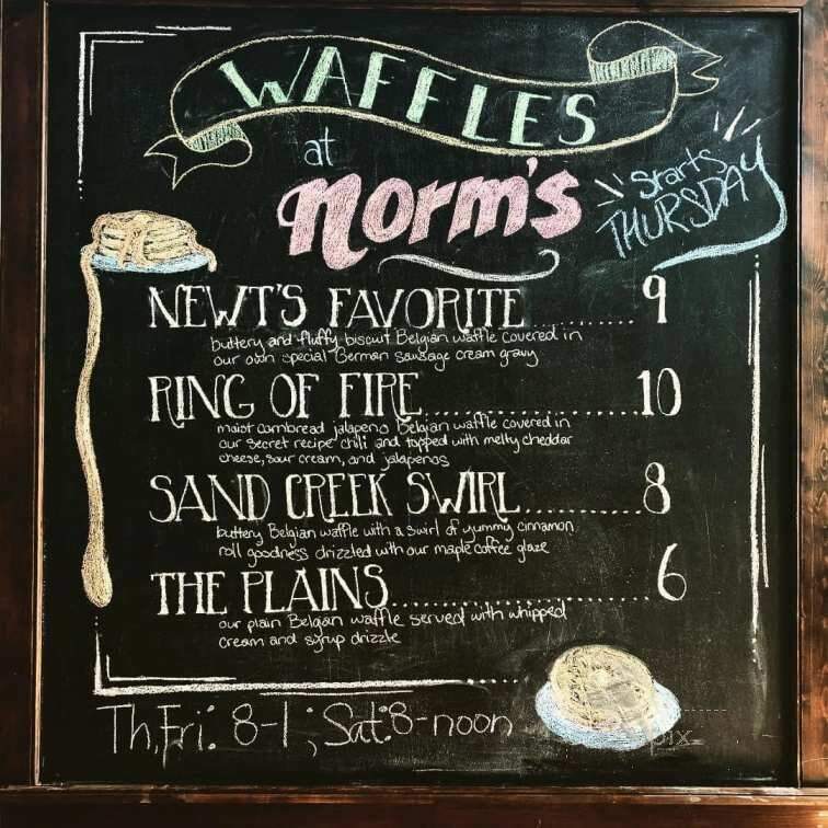Norm's Coffee Bar - Newton, KS menu_pic