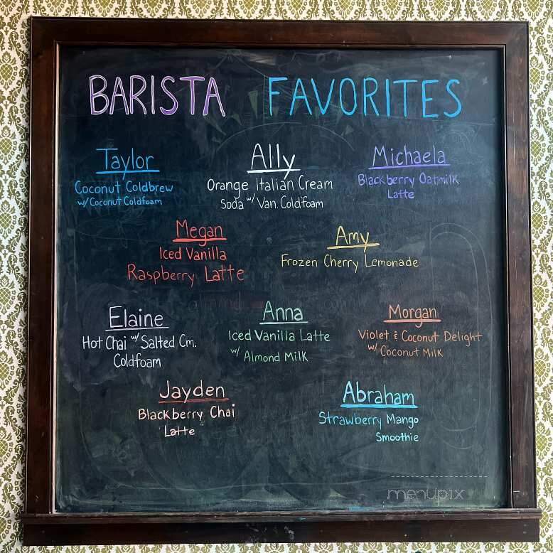 Norm's Coffee Bar - Newton, KS menu_pic