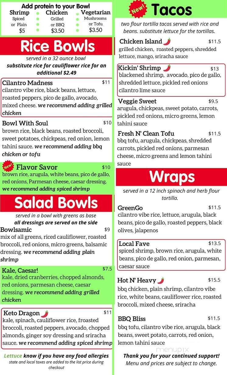 Local Vibe Cafe - Petersburg, VA menu_pic