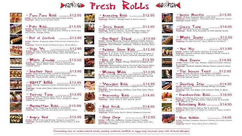 Go Fish modern japanese kitchen - Tyler, TX