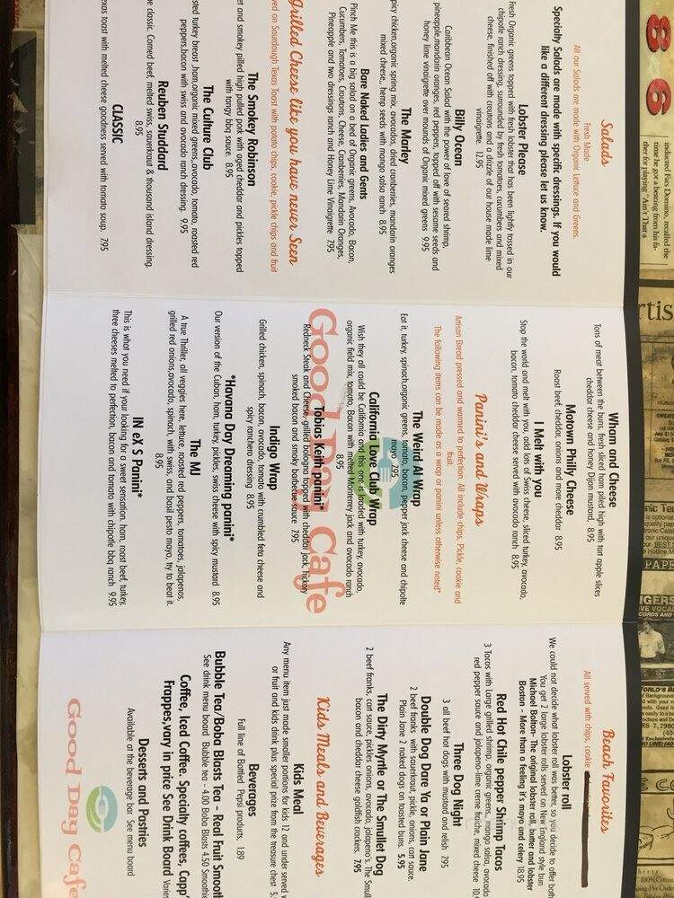 Good Day Cafe - Myrtle Beach, SC menu_pic