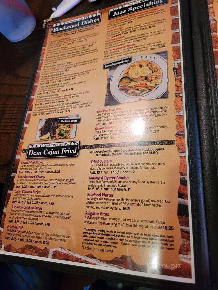 Jazz A Louisiana Kitchen - Independence, MO menu_pic