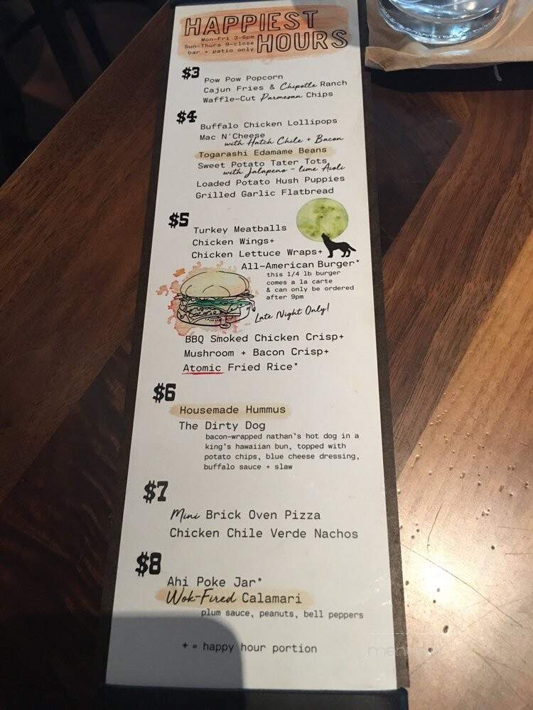 Lazy Dog Restaurant & Bar - Westminster, CO menu_pic