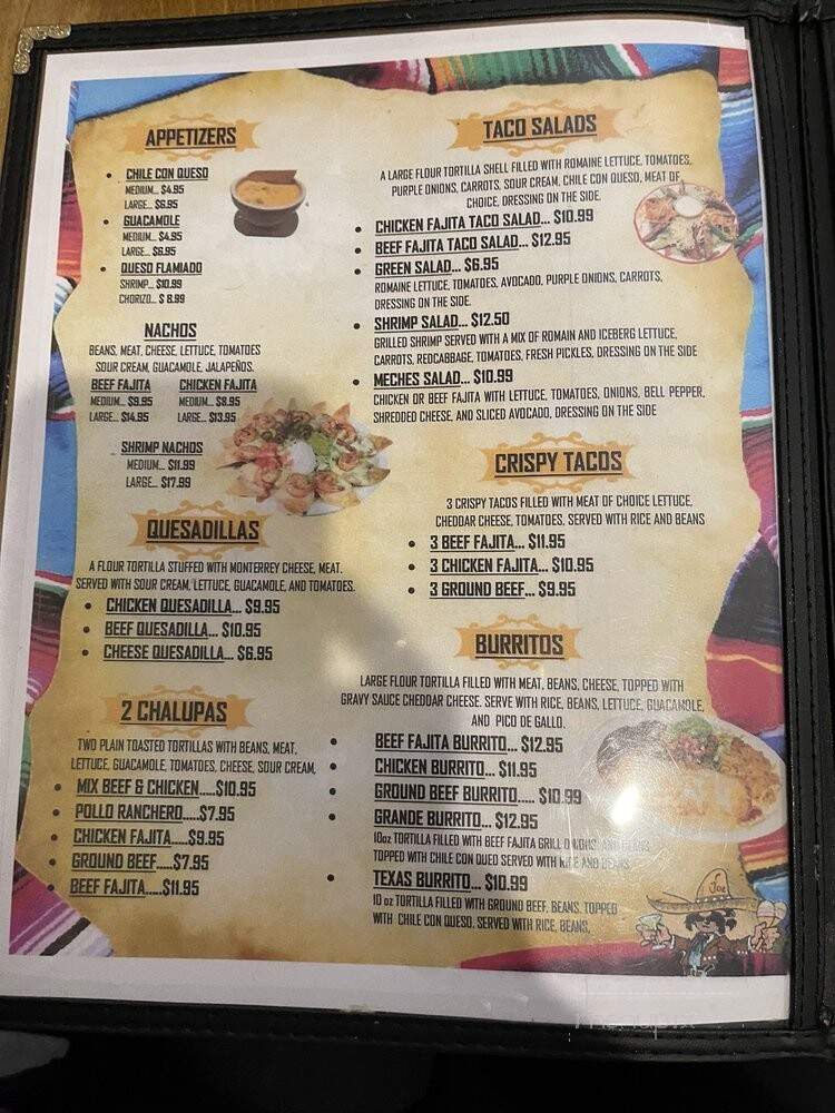 Meches Mexican Restaurant - Del Valle, TX menu_pic