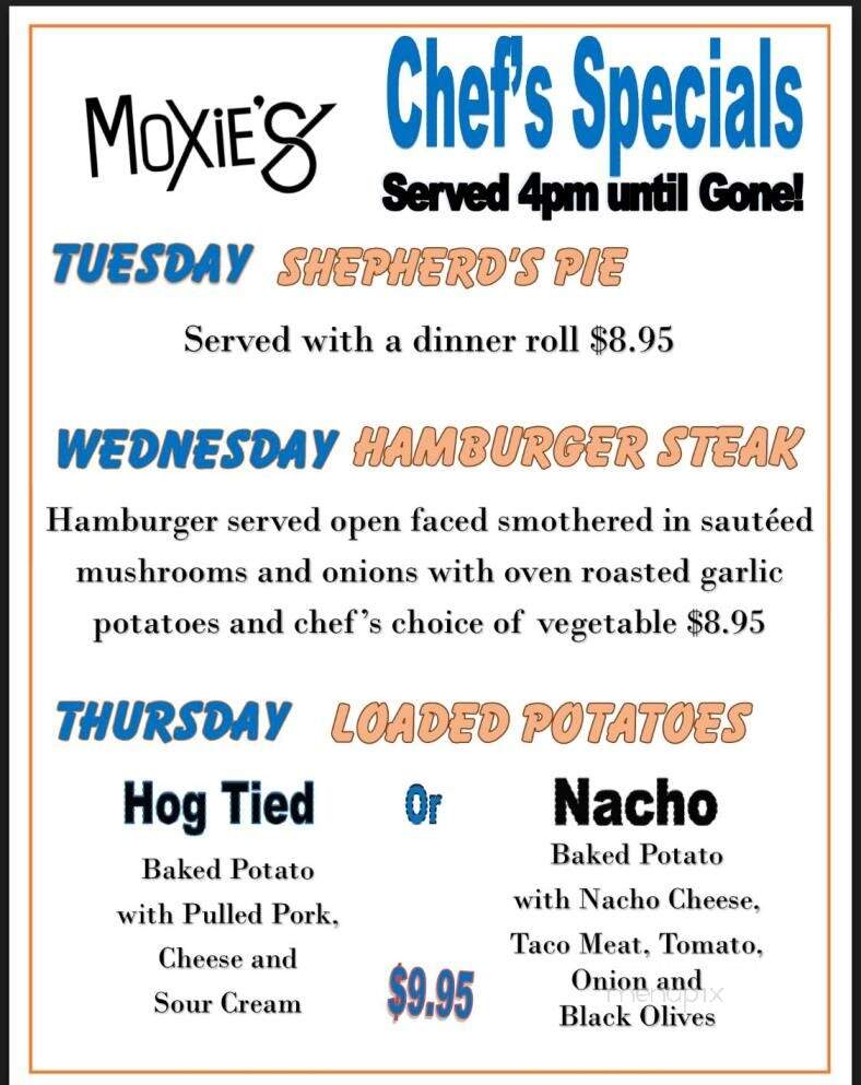 Moxie's - La Crosse, WI menu_pic