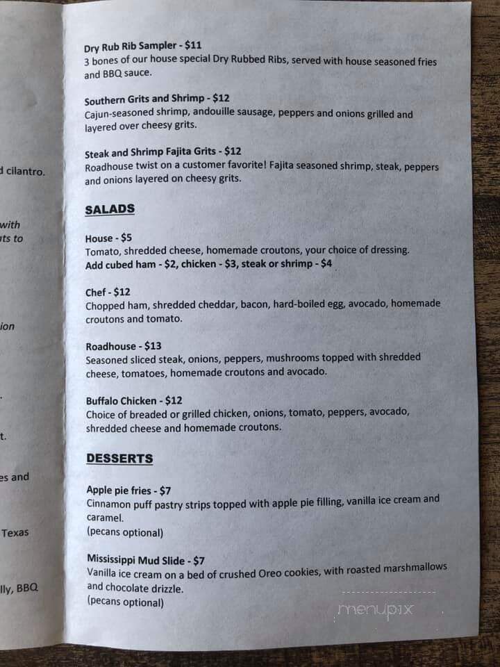 Prescott Roadhouse - Prescott, WI menu_pic
