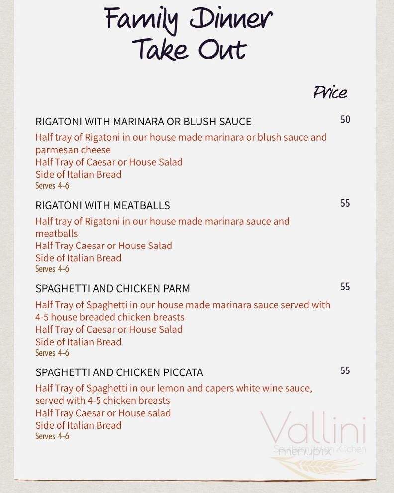 Vallini - Skippack, PA menu_pic