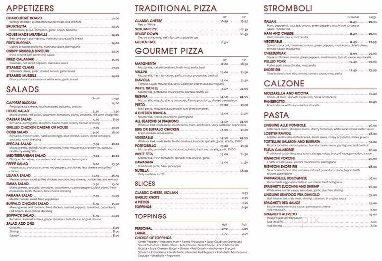 Vallini - Skippack, PA menu_pic