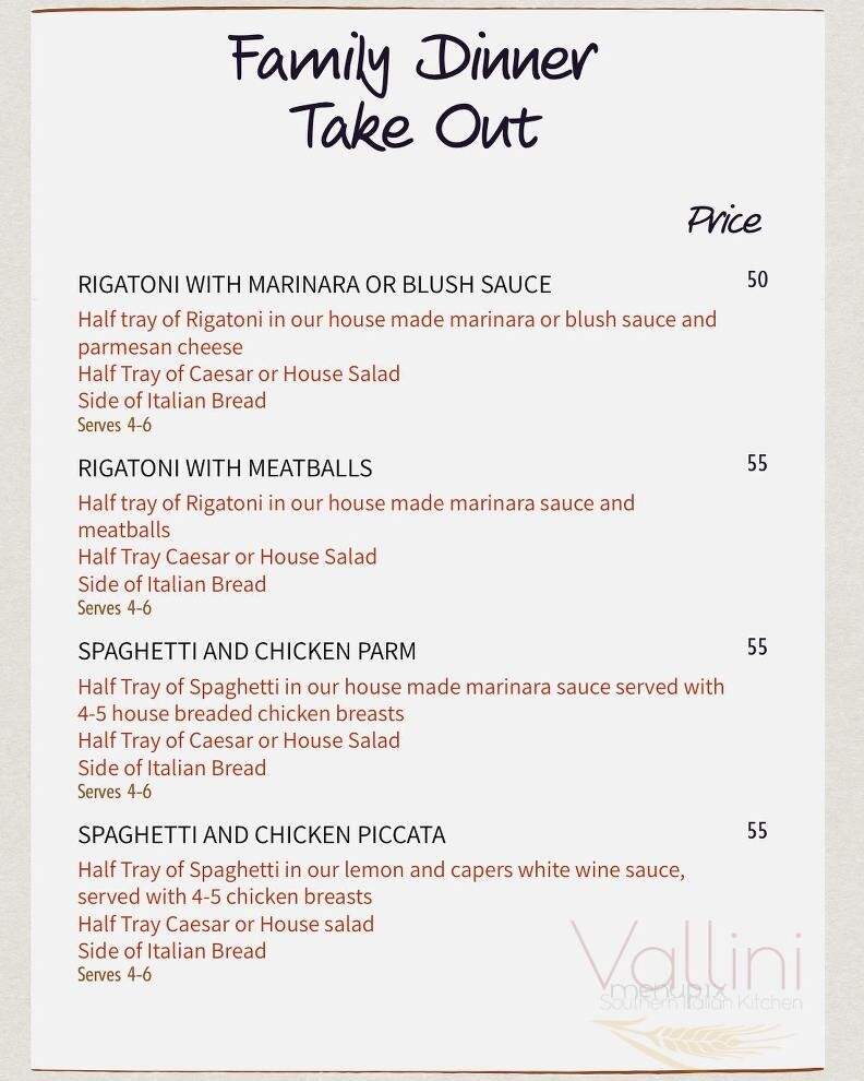Vallini - Skippack, PA menu_pic