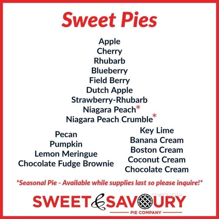 Just Love Pie by Sweet & Savoury Pie Co - Waterloo, ON menu_pic
