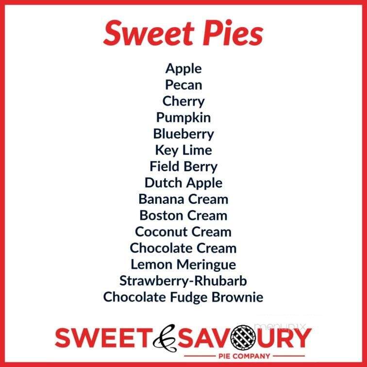 Just Love Pie by Sweet & Savoury Pie Co - Waterloo, ON menu_pic