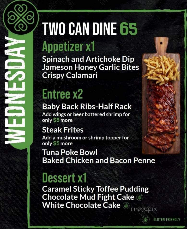 Fionn MacCool's Irish Pub - Orangeville, ON menu_pic