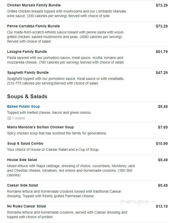 Outback & Carrabba's Express - Riverview, FL menu_pic