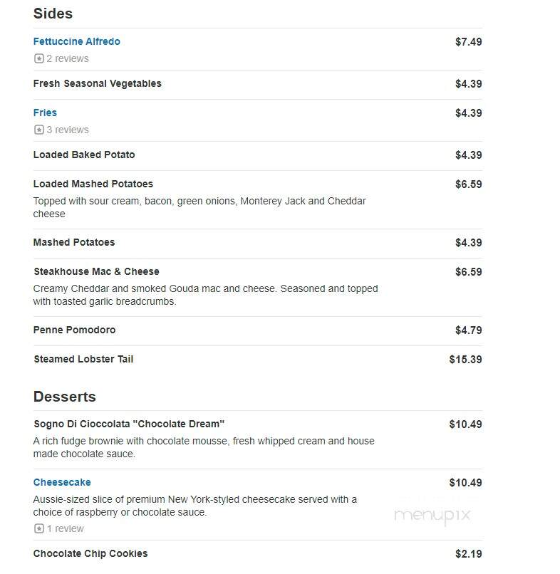 Outback & Carrabba's Express - Riverview, FL menu_pic