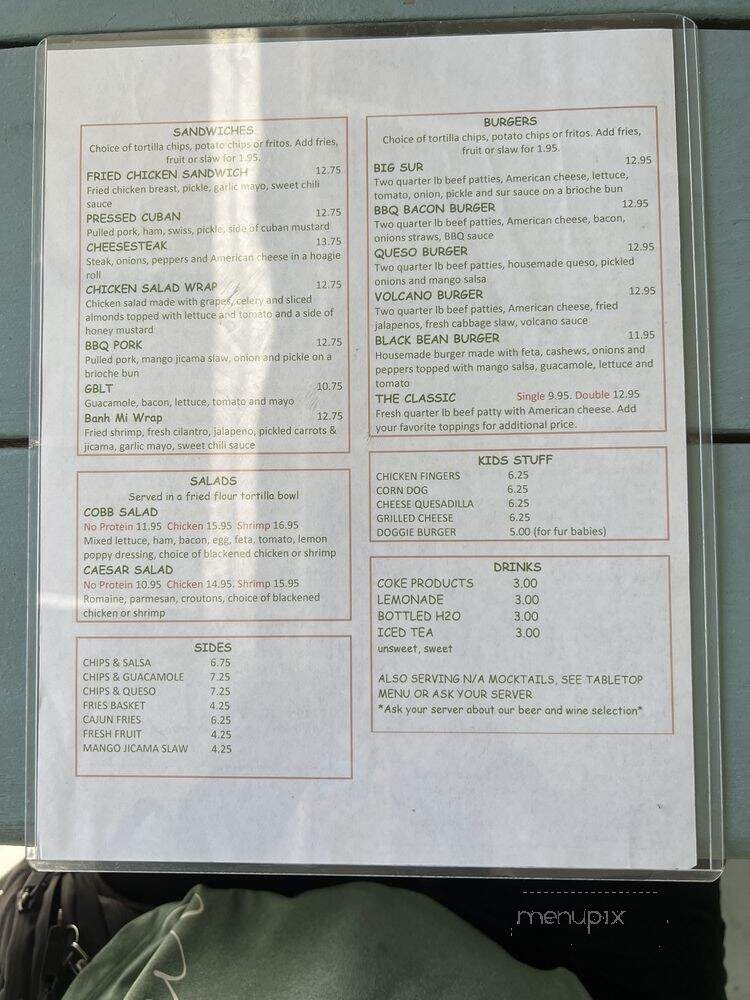Pearly's Beach Eats - Dunedin, FL menu_pic