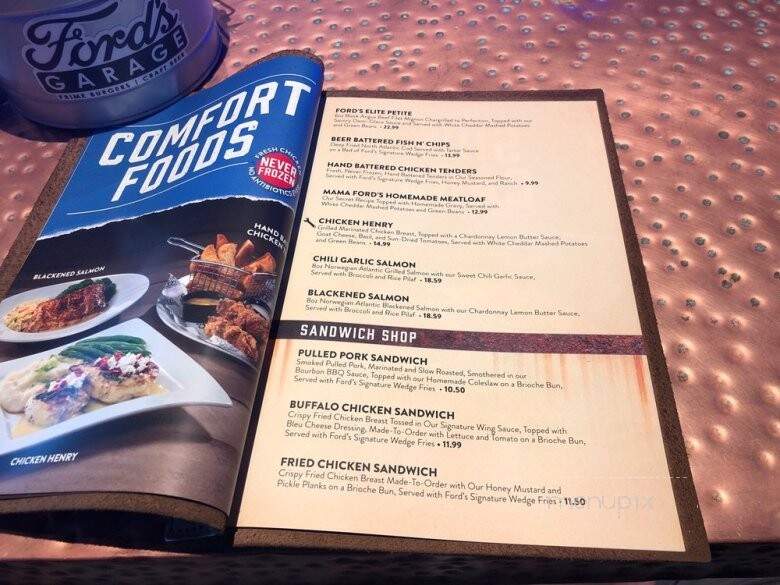 Ford's Garage - Clearwater, FL menu_pic