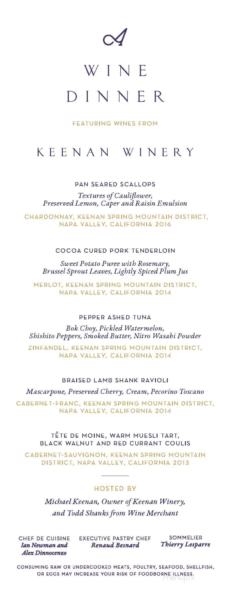 Amorette - Lancaster, PA menu_pic