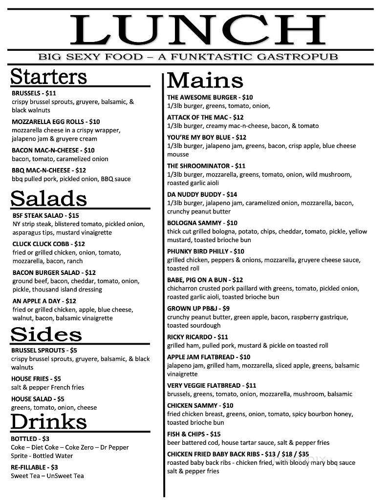 Big Sexy Food - Springdale, AR menu_pic