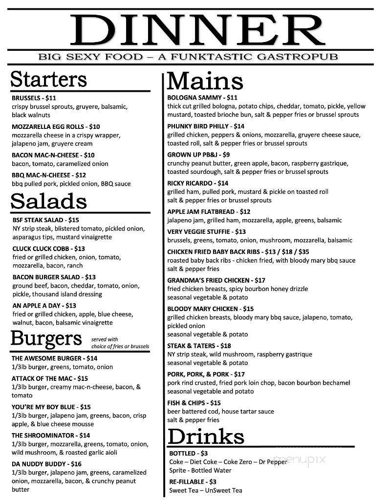 Big Sexy Food - Springdale, AR menu_pic