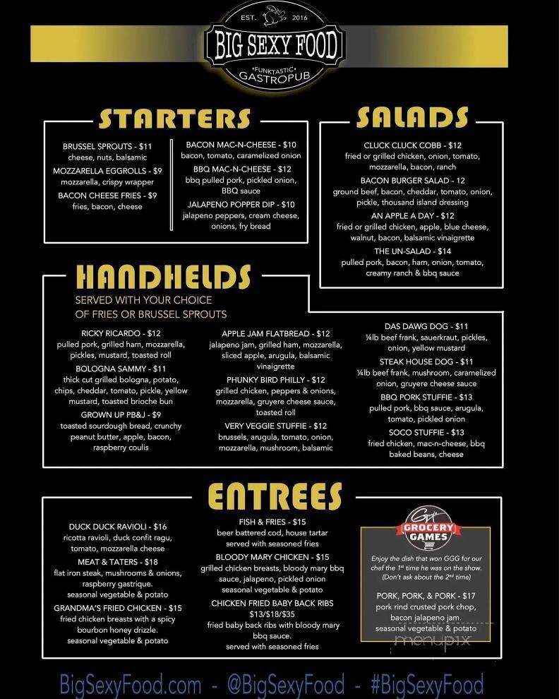 Big Sexy Food - Springdale, AR menu_pic