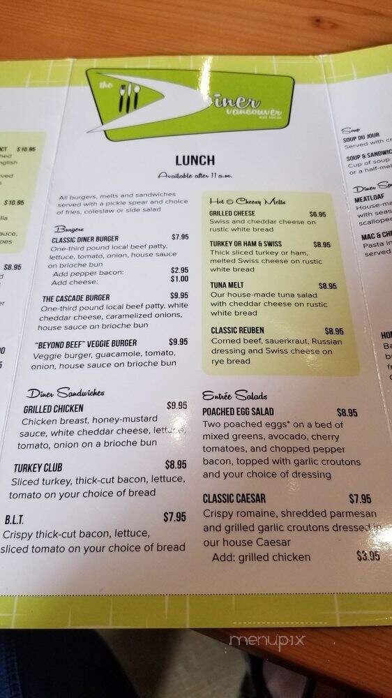 The Diner Vancouver - Vancouver, WA menu_pic