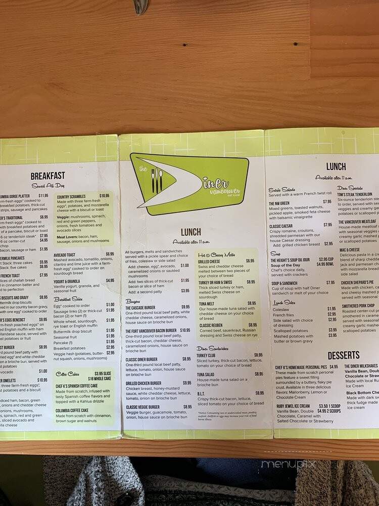 The Diner Vancouver - Vancouver, WA menu_pic