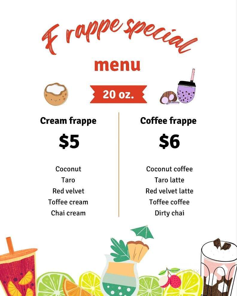 Ground Up Coffee Cafe - Littleton, CO menu_pic