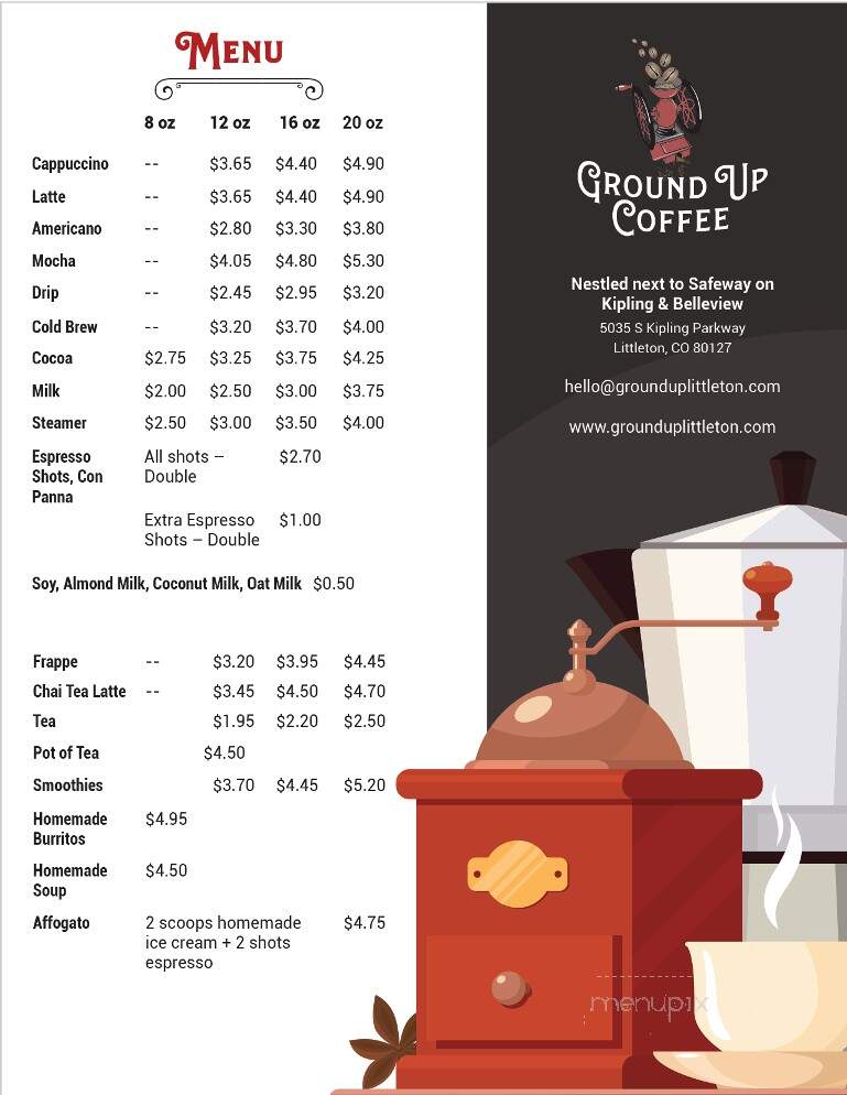 Ground Up Coffee Cafe - Littleton, CO