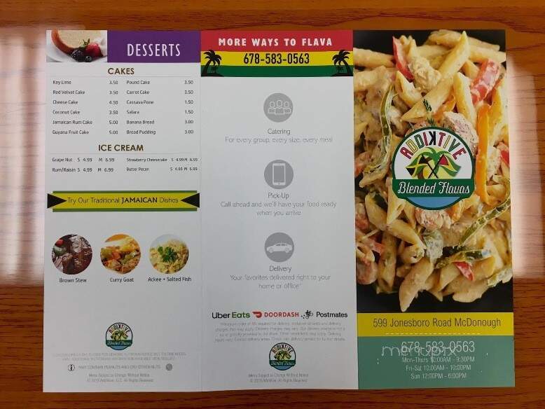 Addiktive Blended Flavas - McDonough, GA menu_pic