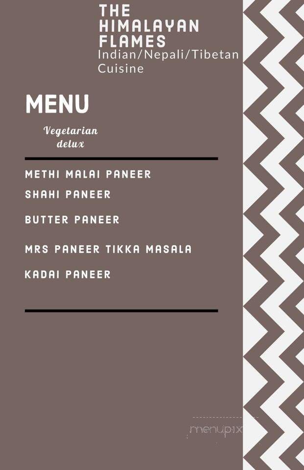 The Himalayan Flames - Dearborn, MI menu_pic