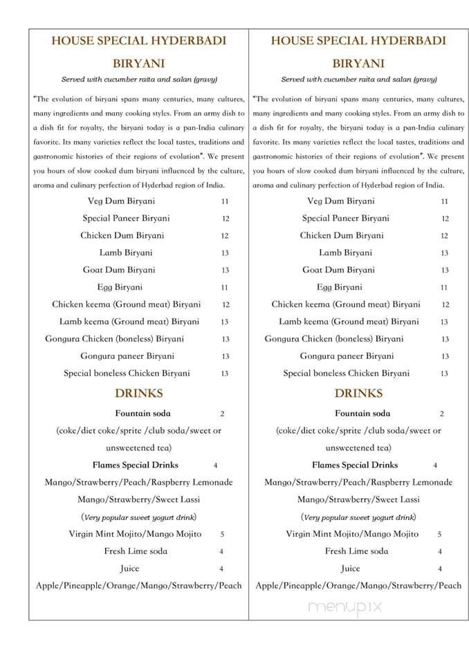 The Himalayan Flames - Dearborn, MI menu_pic